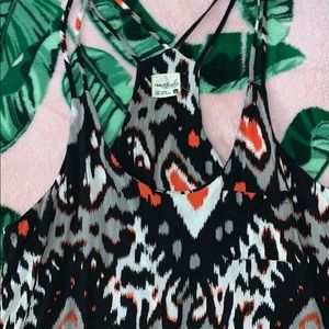 Double Spaghetti Strap Aztec Tank Top